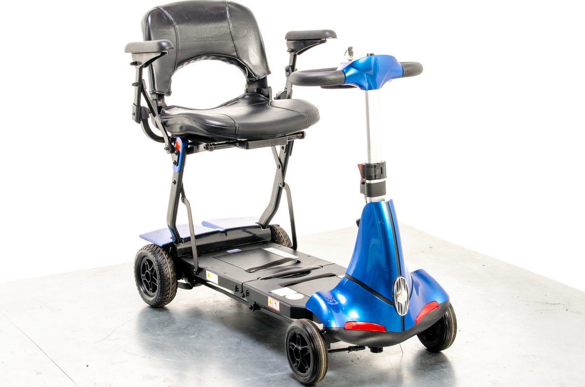 Monarch Mobie Plus Folding Used Mobility Scooter Lithium Travel Lightweight Blue Main image