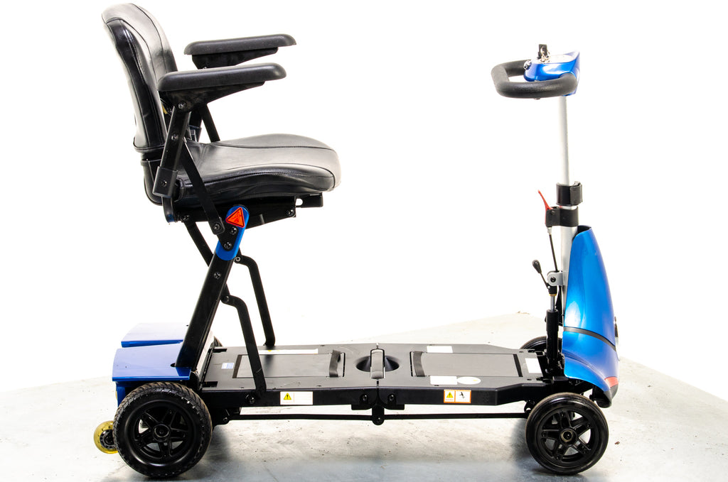 Monarch Mobie Plus Folding Used Mobility Scooter Lithium Travel Lightweight Blue