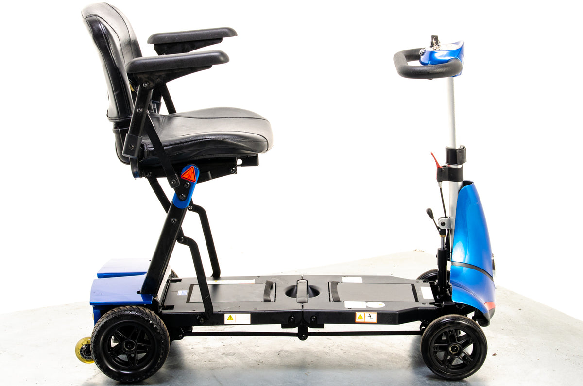 Monarch Mobie Plus Folding Used Mobility Scooter Lithium Travel Lightweight Blue