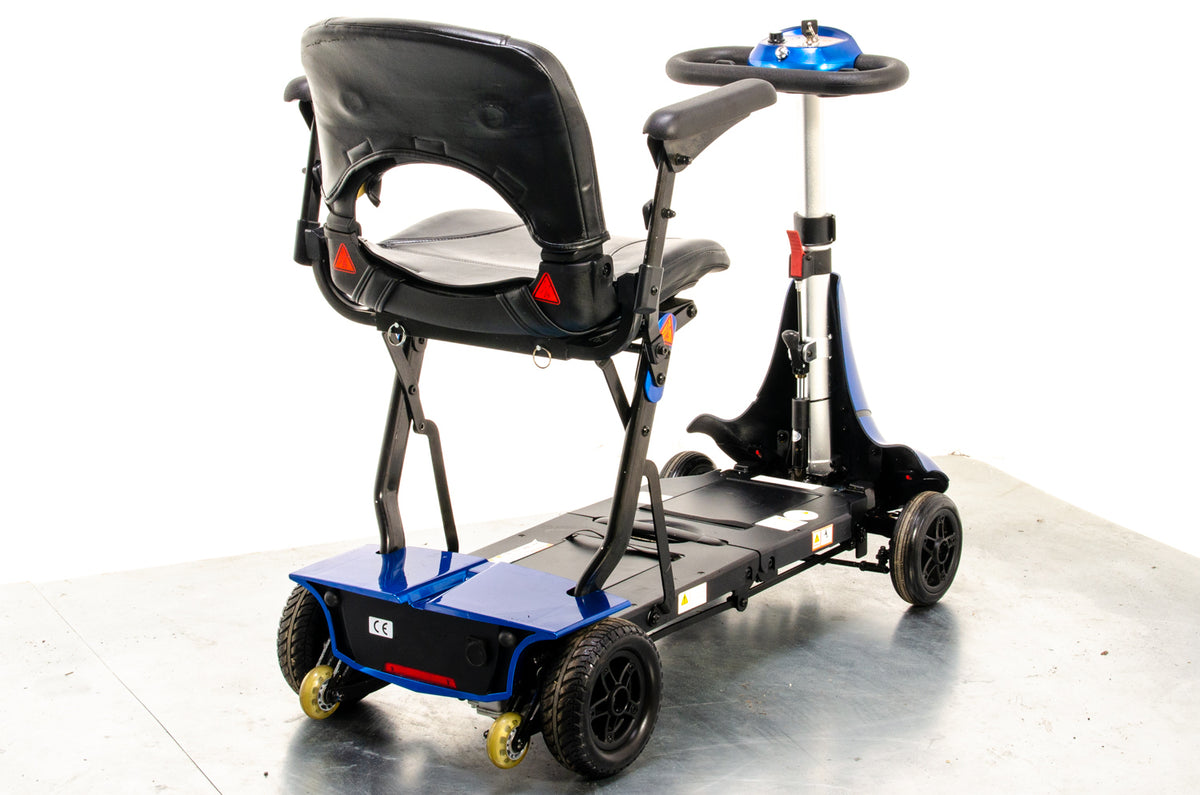 Monarch Mobie Plus Folding Used Mobility Scooter Lithium Travel Lightweight Blue