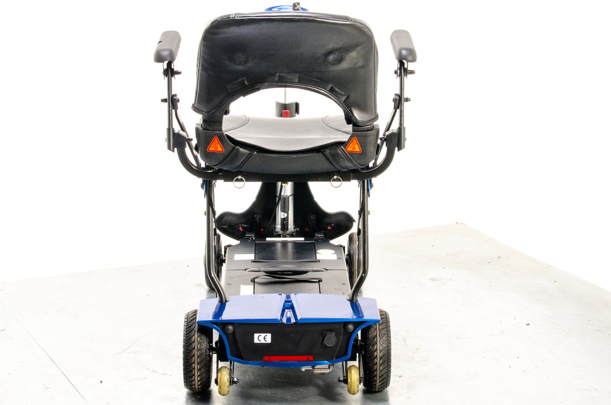 Monarch Mobie Plus Folding Used Mobility Scooter Lithium Travel Lightweight Blue