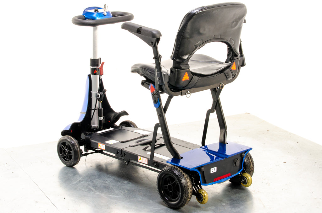 Monarch Mobie Plus Folding Used Mobility Scooter Lithium Travel Lightweight Blue