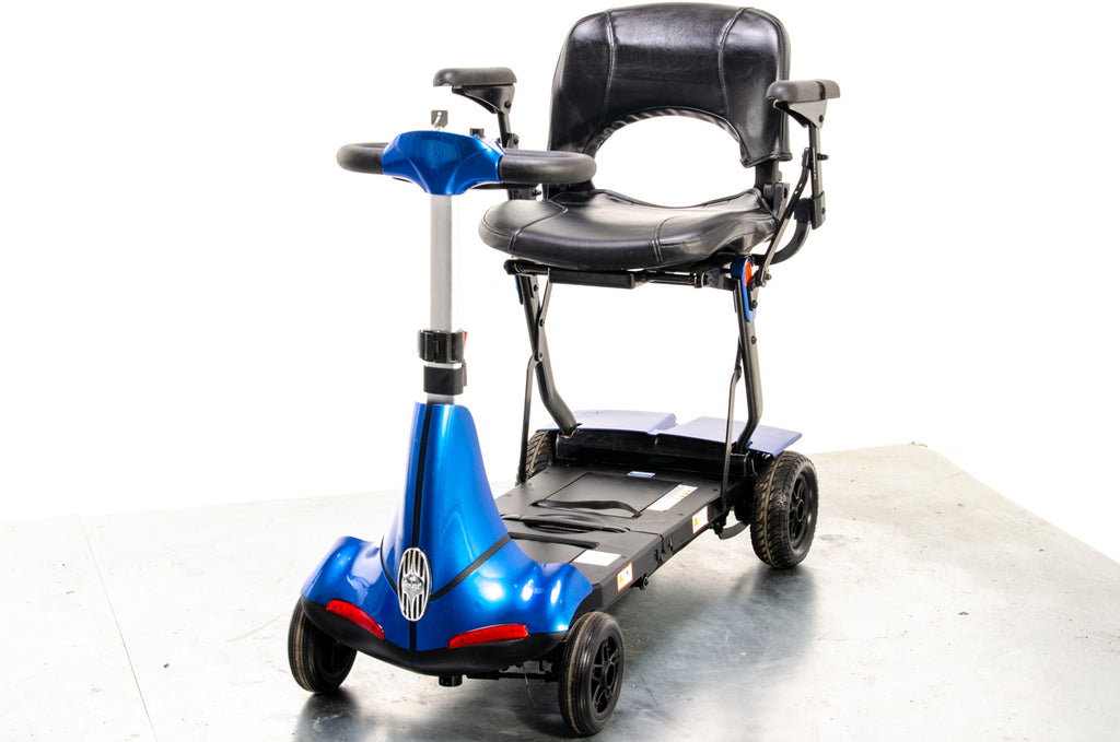 Monarch Mobie Plus Folding Used Mobility Scooter Lithium Travel Lightweight Blue