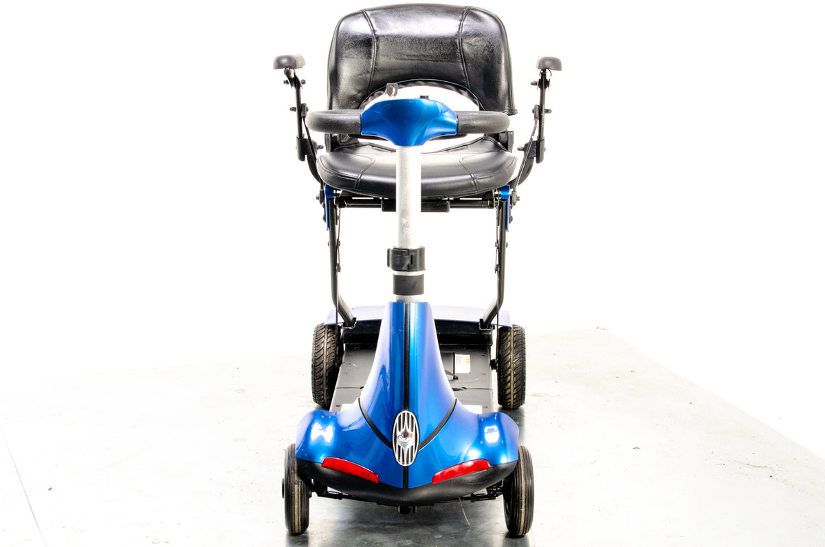 Monarch Mobie Plus Folding Used Mobility Scooter Lithium Travel Lightweight Blue