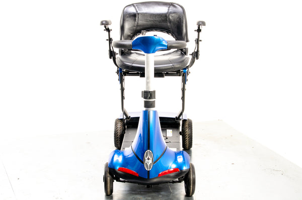 Monarch Mobie Plus Folding Used Mobility Scooter Lithium Travel Lightweight Blue
