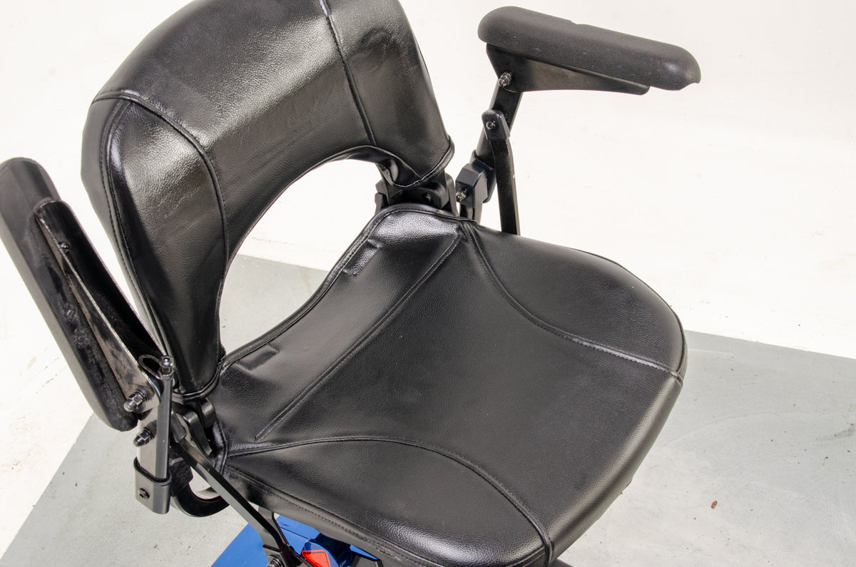 Monarch Mobie Plus Folding Used Mobility Scooter Lithium Travel Lightweight Blue