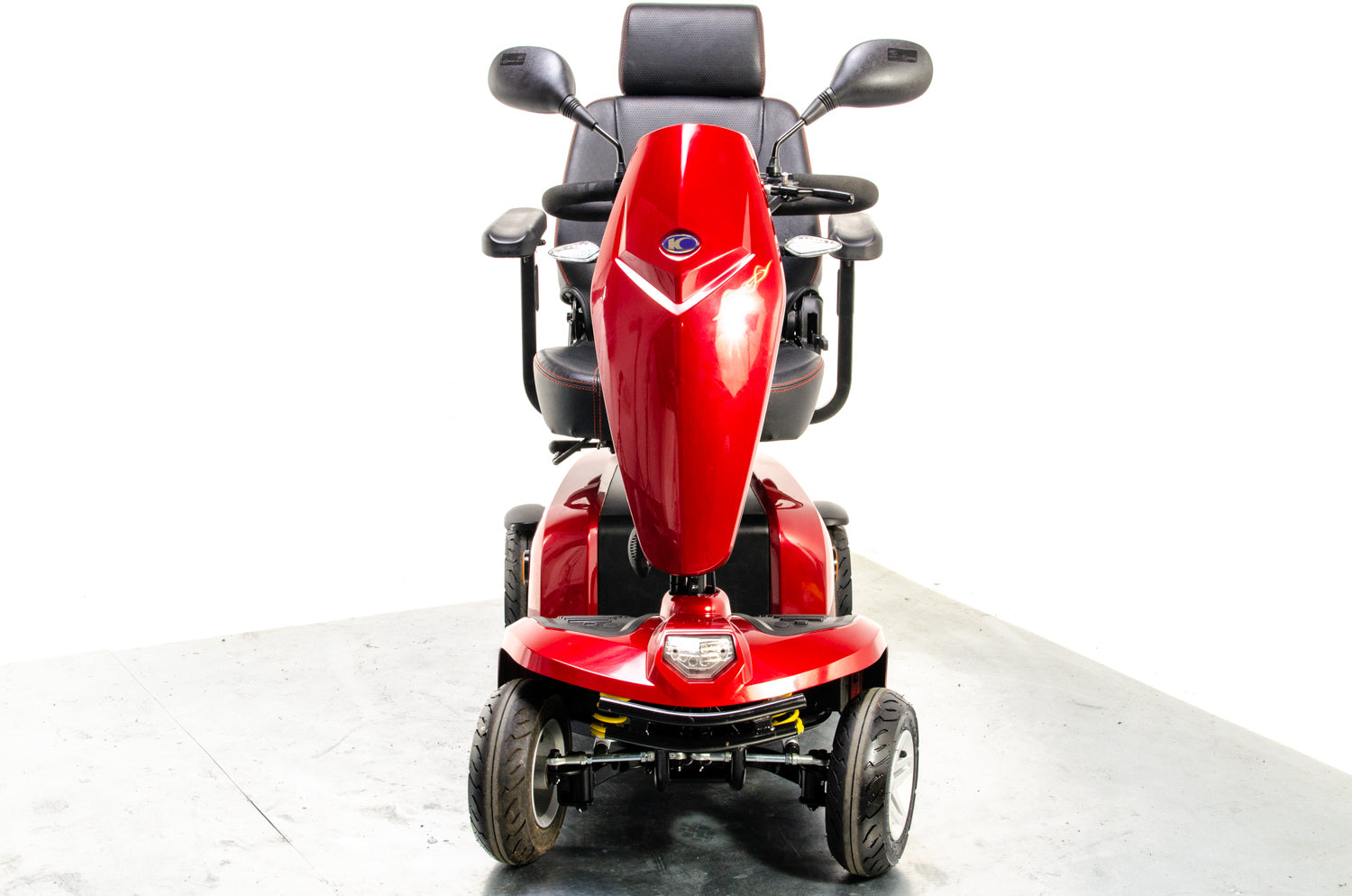 Kymco Komfy 4 Used Mobility Scooter Pavement Suspension Pneumatic Tyres Comfort 4mph Red Secondary image
