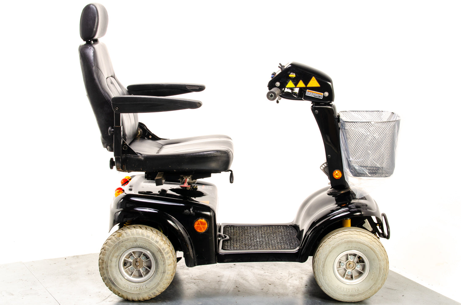 Rascal 850 Used Electric Mobility Scooter 8mph All-Terrain Road Pavement Suspension Pneumatic Black 13270