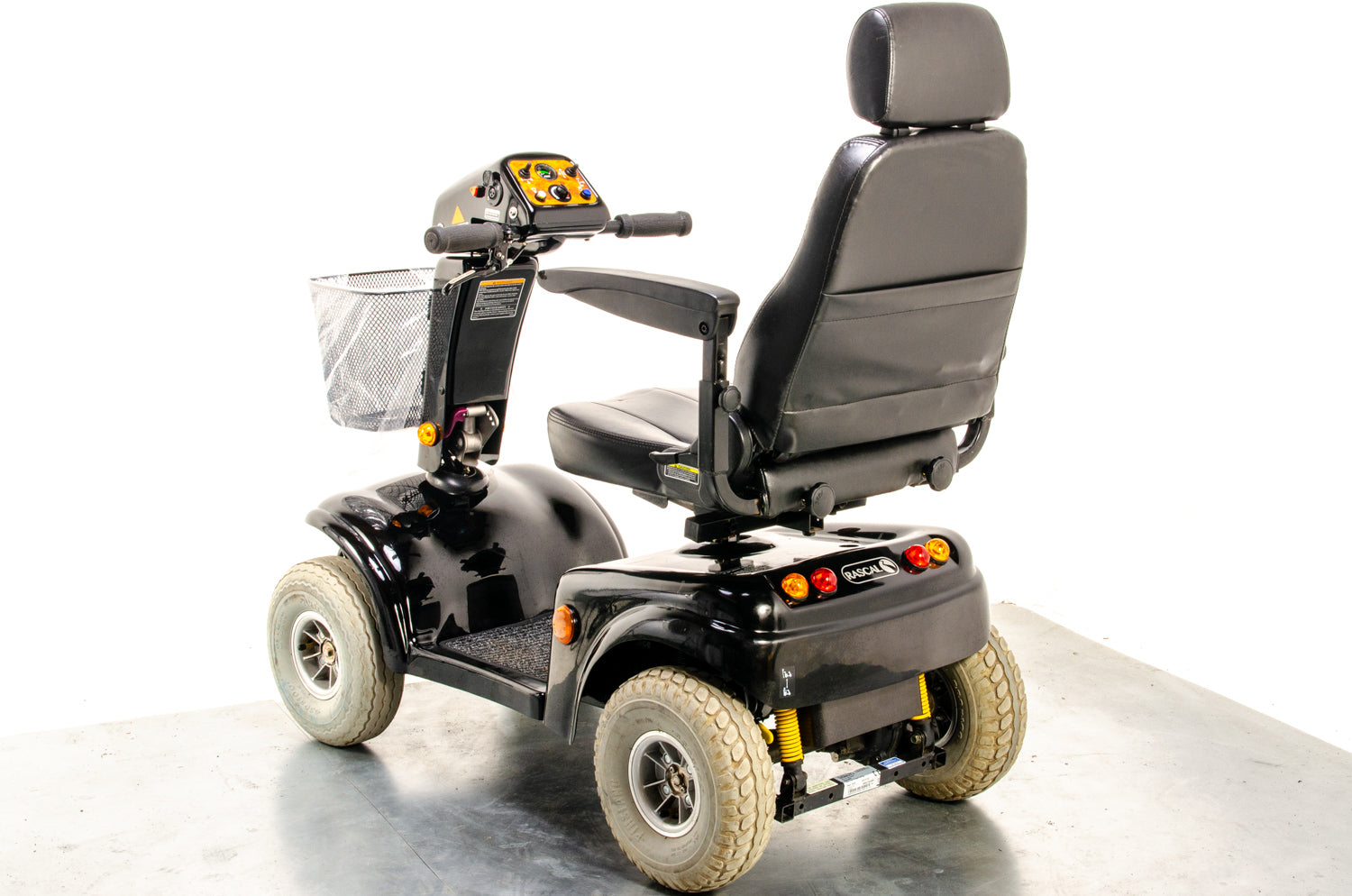 Rascal 850 Used Electric Mobility Scooter 8mph All-Terrain Road Pavement Suspension Pneumatic Black 13270