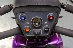 Rascal Vecta Sport Compact Used Electric Mobility Scooter 8mph Max Grip Suspension All-Terrain Road Legal Purple Sparkle 13317