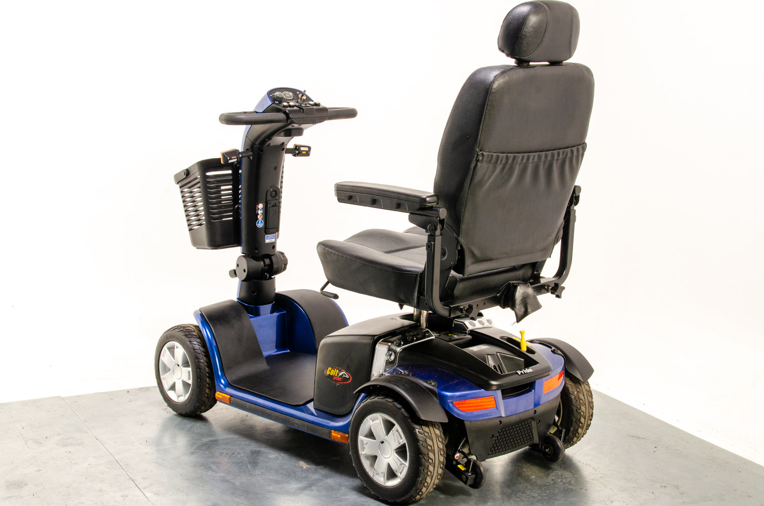 Pride Colt Sport Used Electric Mobility Scooter 8mph Transportable Suspension Blue Pavement Road Legal 10363