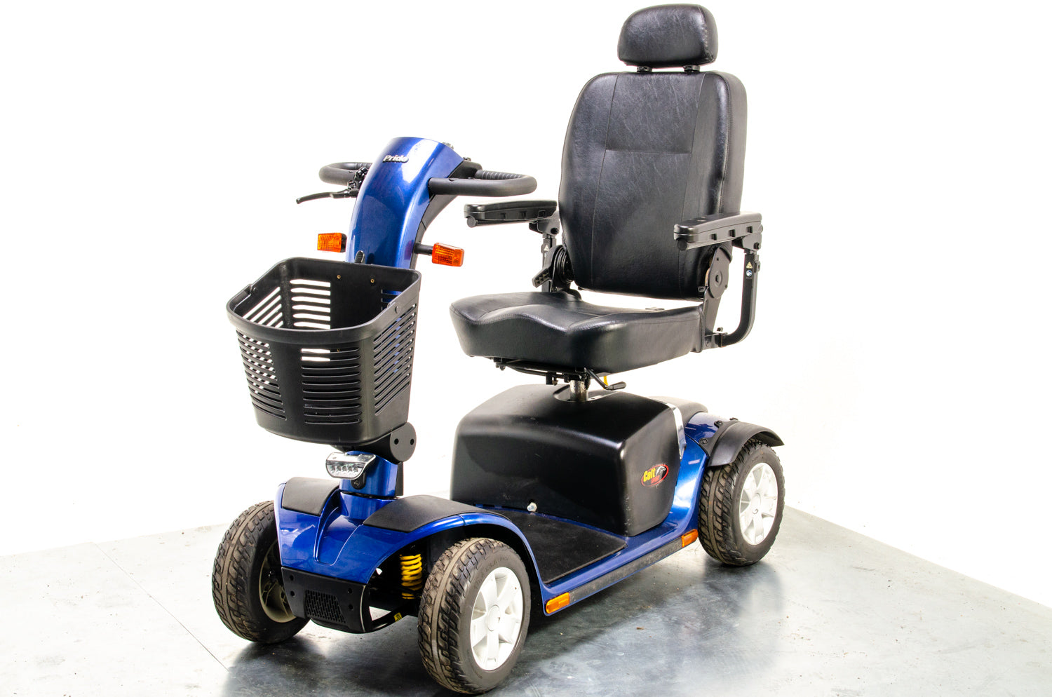 Pride Colt Sport Used Electric Mobility Scooter 8mph Transportable Suspension Blue Pavement Road Legal 10363