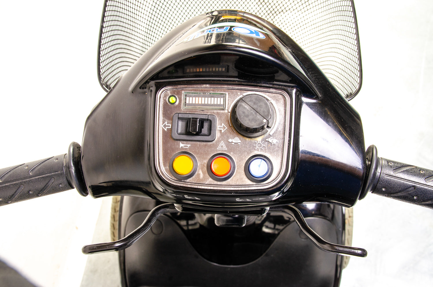 Kymco Super 8 Used Mobility Scooter 8mph Road Pavement Suspension Solid Tyres Black