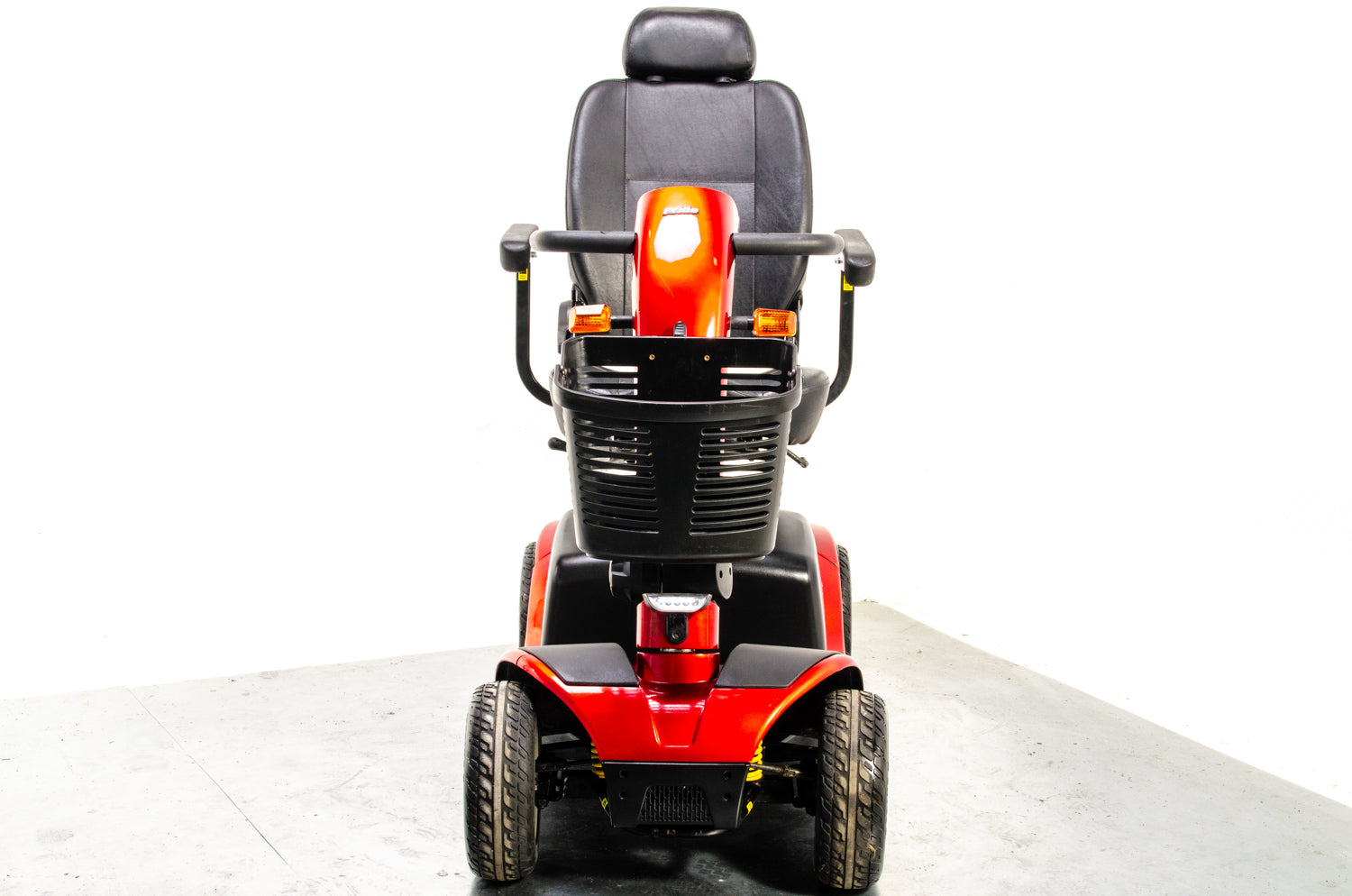 Pride Colt Deluxe Used Electric Mobility Scooter 6mph Transportable Road Pavement Seat Post Suspension Solid Tyres Red 03501 Secondary image