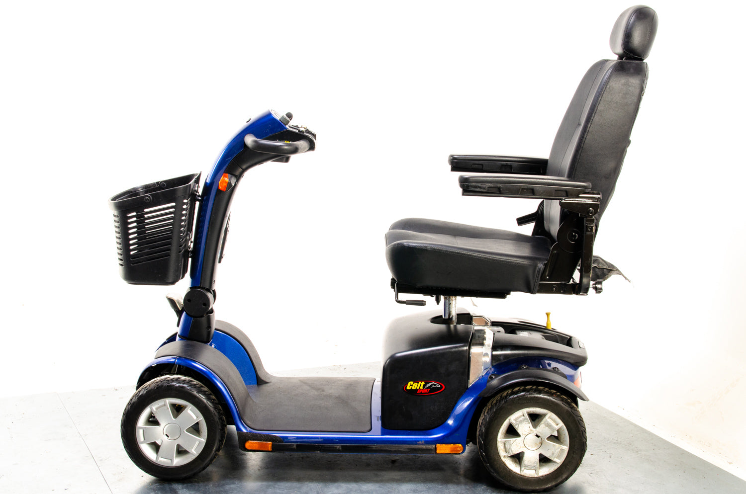 Pride Colt Sport Used Electric Mobility Scooter 8mph Transportable Suspension Blue Pavement Road Legal 13323