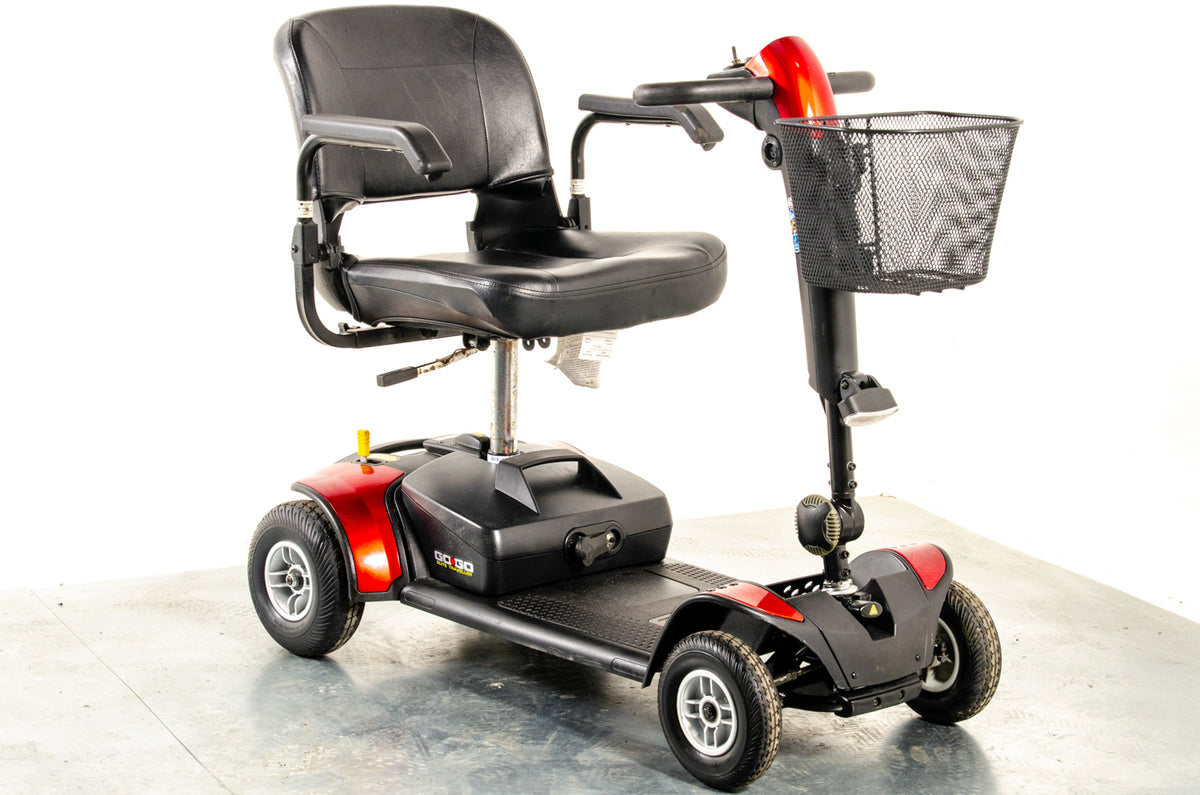 Pride Go-Go Elite Traveller Used Mobility Scooter Boot Lightweight Travel Transportable Red 13222