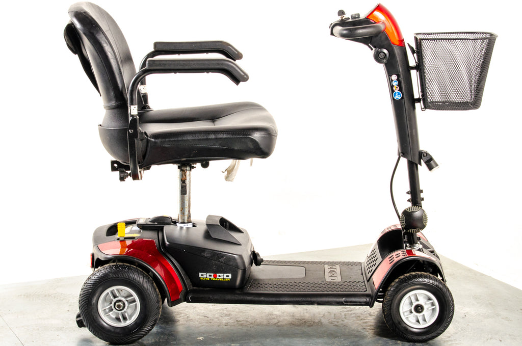 Pride Go-Go Elite Traveller Used Mobility Scooter Boot Lightweight Travel Transportable Red 13222