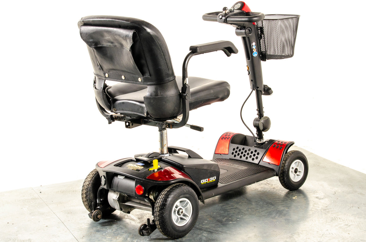 Pride Go-Go Elite Traveller Used Mobility Scooter Boot Lightweight Travel Transportable Red 13222