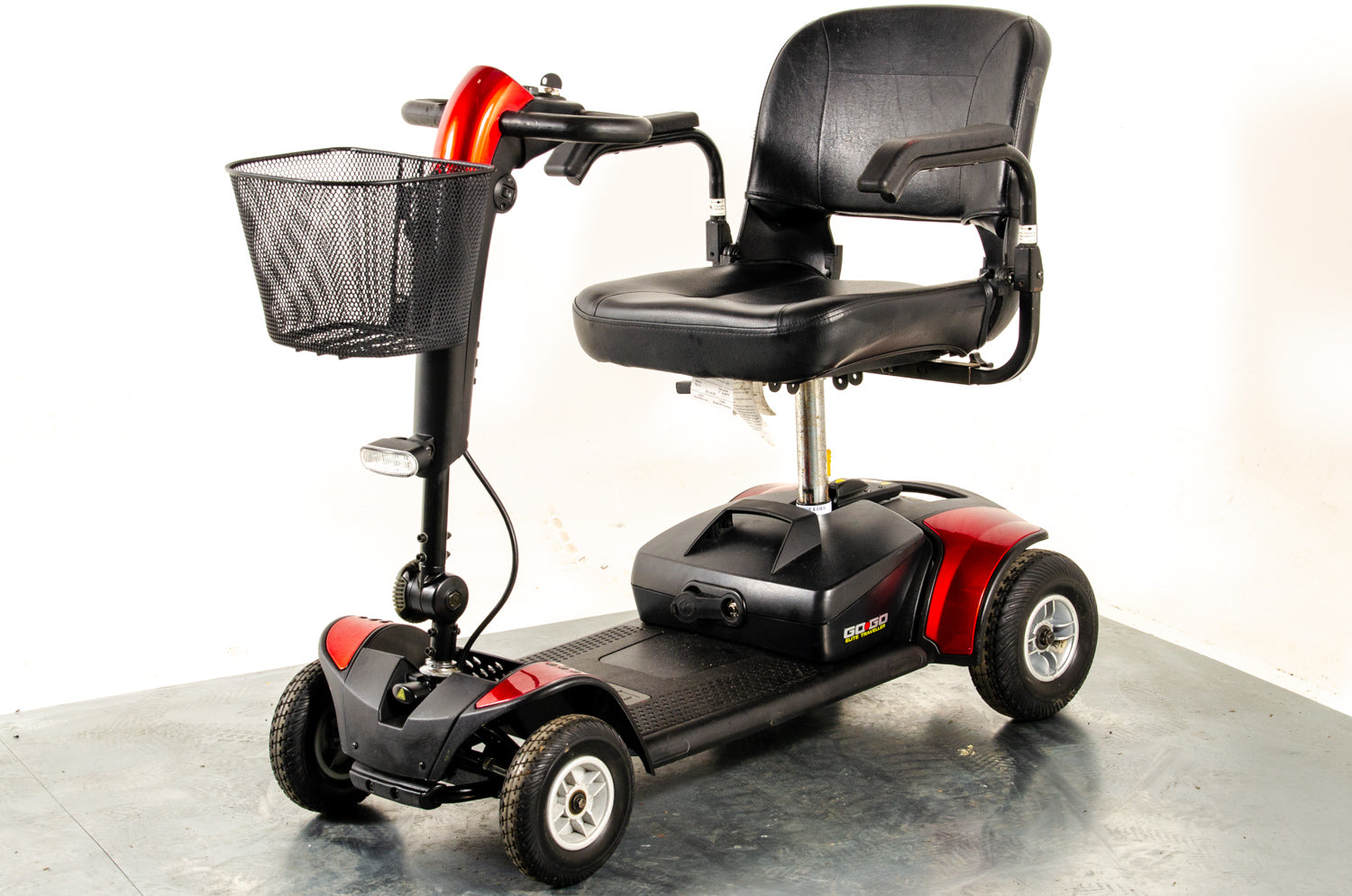 Pride Go-Go Elite Traveller Used Mobility Scooter Boot Lightweight Travel Transportable Red 13222