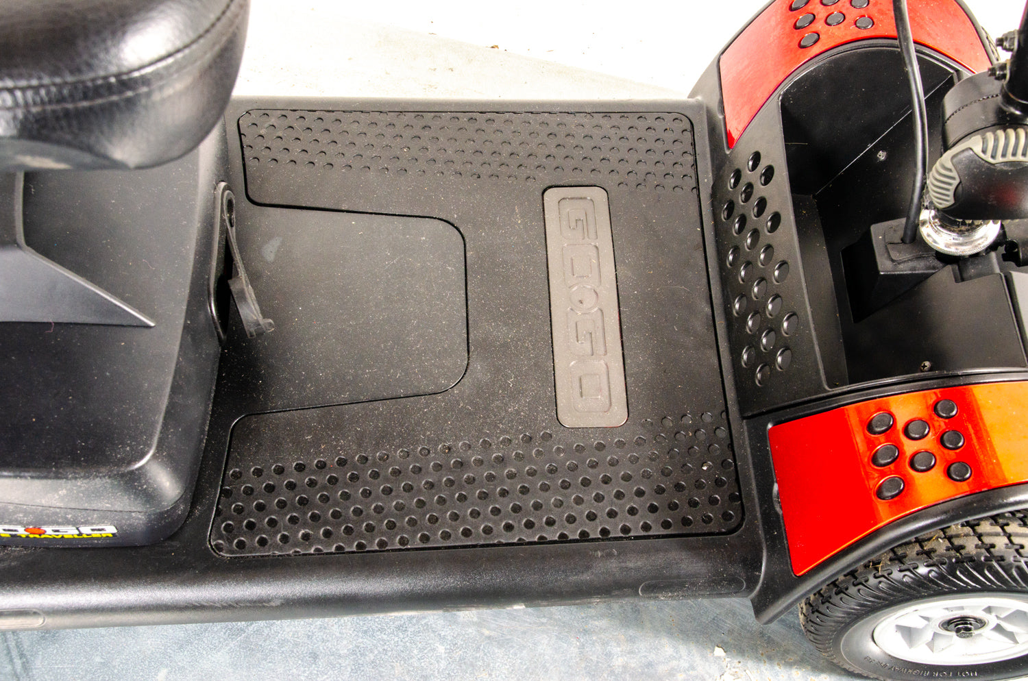 Pride Go-Go Elite Traveller Used Mobility Scooter Boot Lightweight Travel Transportable Red 13222