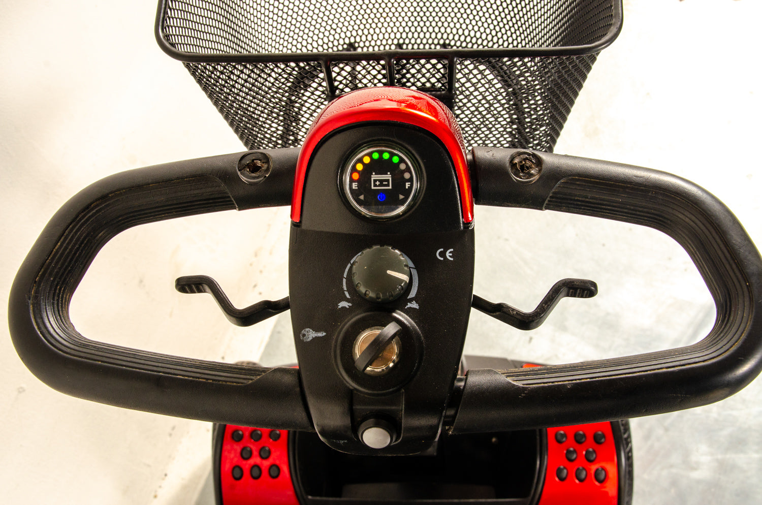 Pride Go-Go Elite Traveller Used Mobility Scooter Boot Lightweight Travel Transportable Red 13222