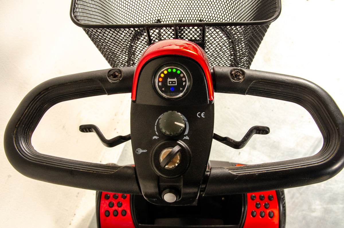 Pride Go-Go Elite Traveller Used Mobility Scooter Boot Lightweight Travel Transportable Red 13222
