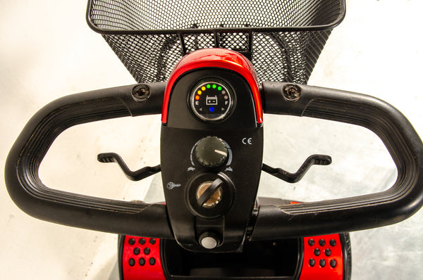 Pride Go-Go Elite Traveller Used Mobility Scooter Boot Lightweight Travel Transportable Red 13222