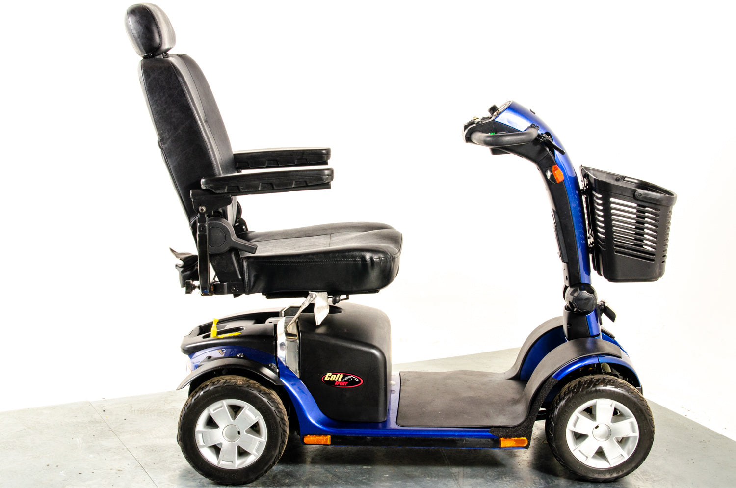 Pride Colt Sport Used Electric Mobility Scooter 8mph Transportable Suspension Blue Pavement Road Legal 13064