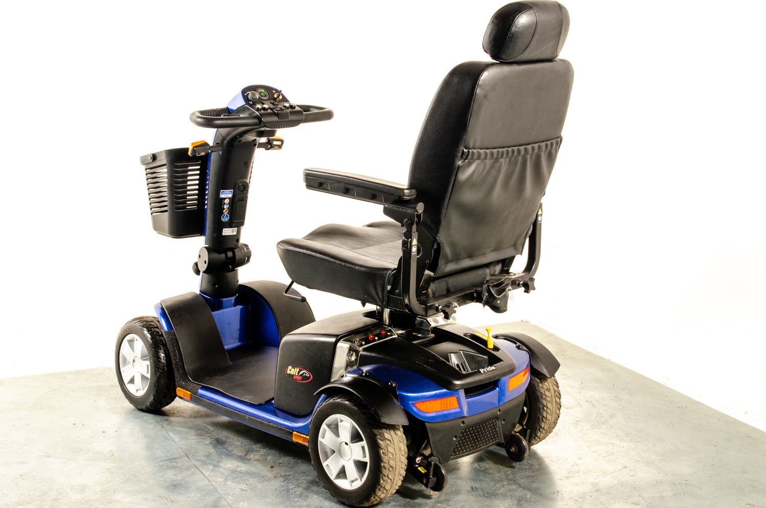 Pride Colt Sport Used Electric Mobility Scooter 8mph Transportable Suspension Blue Pavement Road Legal 13064