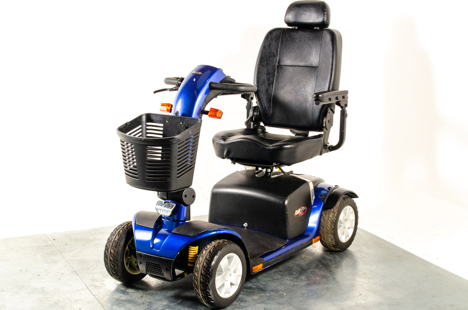 Pride Colt Sport Used Electric Mobility Scooter 8mph Transportable Suspension Blue Pavement Road Legal 13064