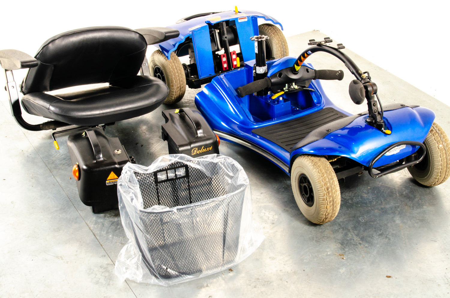 Sunrise Medical Bootmaster Elite Mobility Scooter Small Transportable Boot Shoprider Paris Blue Secondary image