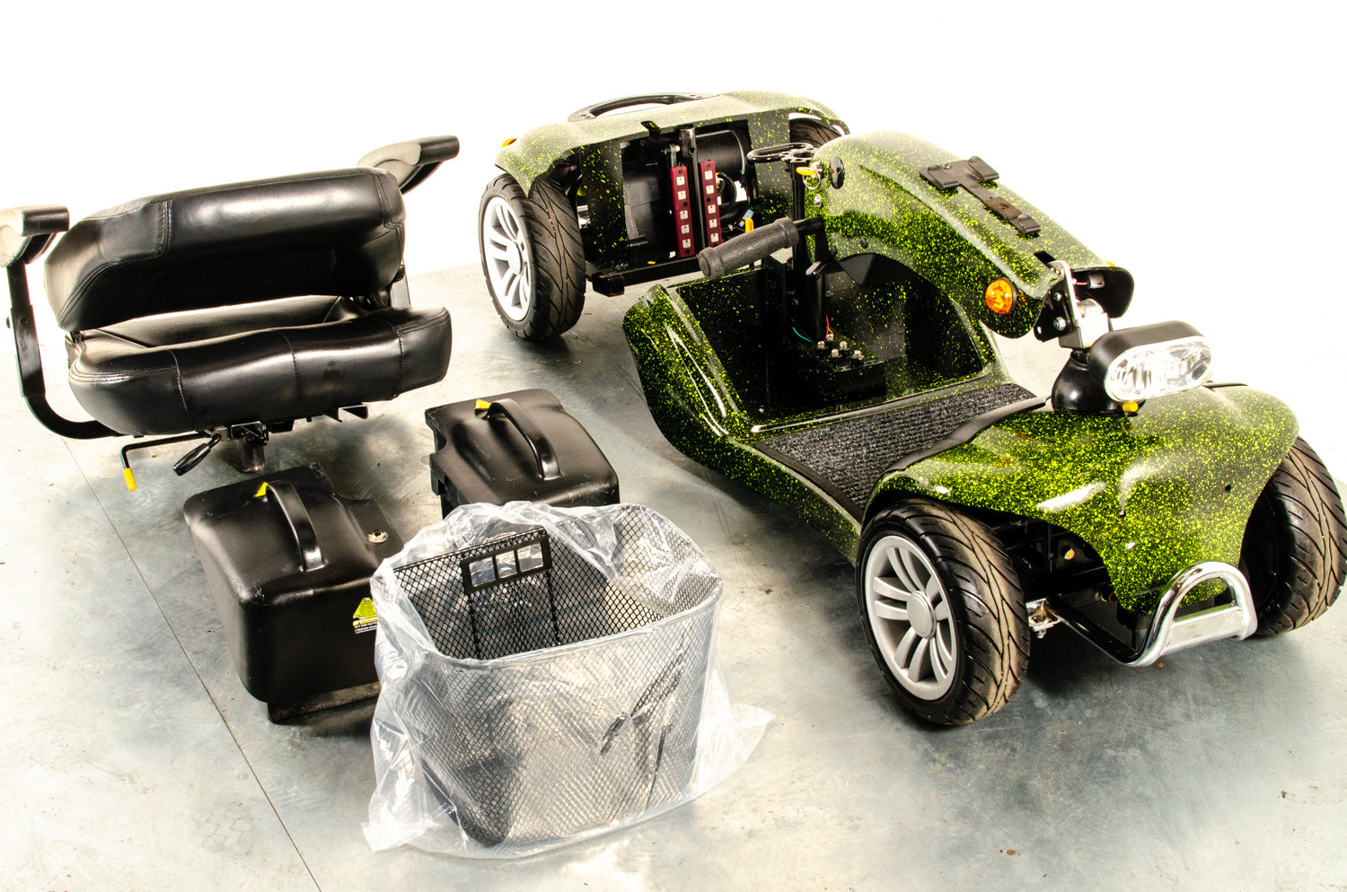 Shoprider Valencia Used Mobility Scooter Transportable Pavement GK10 Folding Custom Paint Secondary image