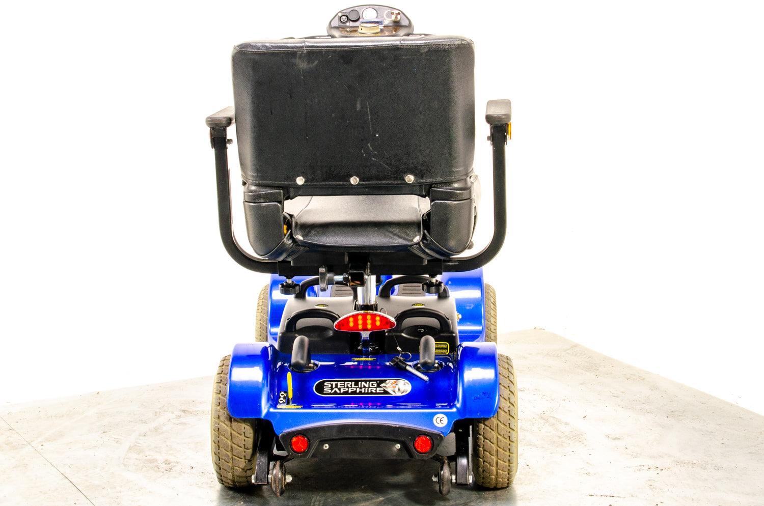 Sterling Sapphire 2 Used Mobility Scooter Midsize Transportable Pneumatic Tyres Folding Boot Blue 11463