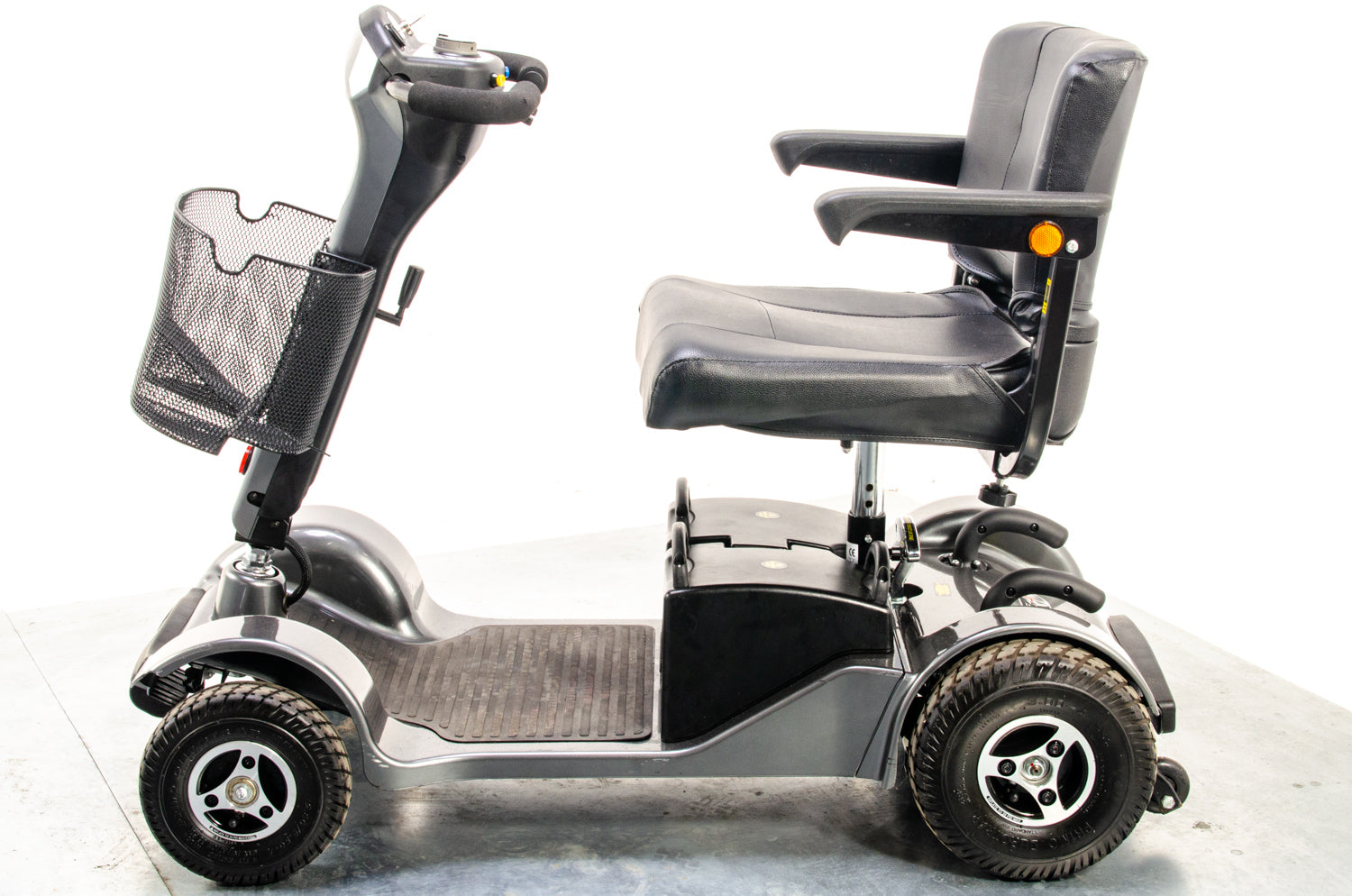 Sterling Sapphire 2 Used Mobility Scooter Midsize Transportable Pneumatic Tyres Folding Boot Grey 13067