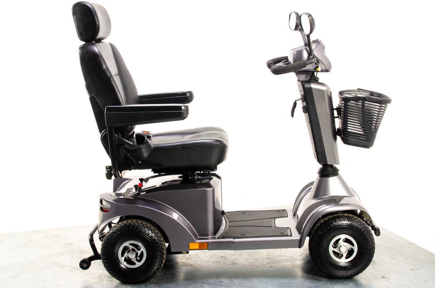 Sterling S425 Used Mobility Scooter 8mph All-Terrain Pneumatic Pavement Sunrise Medical Grey Midsize 13068