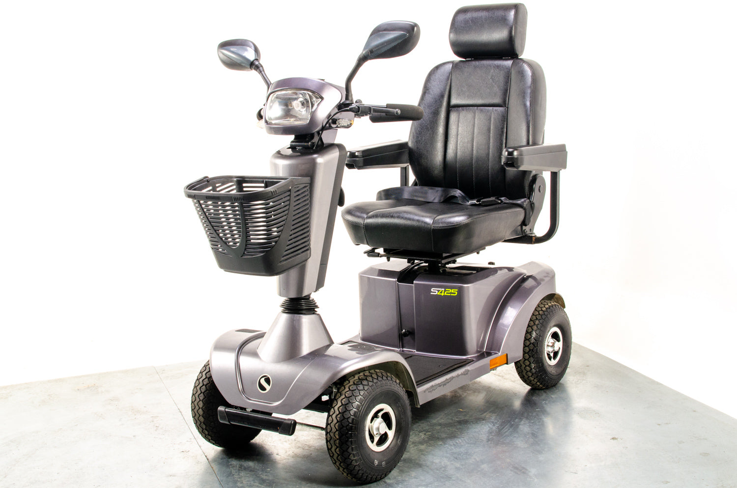 Sterling S425 Used Mobility Scooter 8mph All-Terrain Pneumatic Pavement Sunrise Medical Grey Midsize 13068