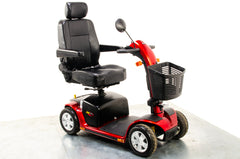 Pride Colt Deluxe Used Electric Mobility Scooter 6mph Transportable Road Pavement Seat Post Suspension Solid Tyres Red 13274