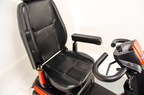 Invacare Orion Pro Used Mobility Scooter 8mph Road Pavement Suspension Pneumatic Tyres Red Midsize 13326