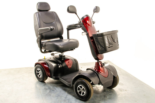 Excel Roadster DX8 Used Mobility Scooter 8mph Road Midsize Red Pneumatic Tyres Van Os  Pavement 1500