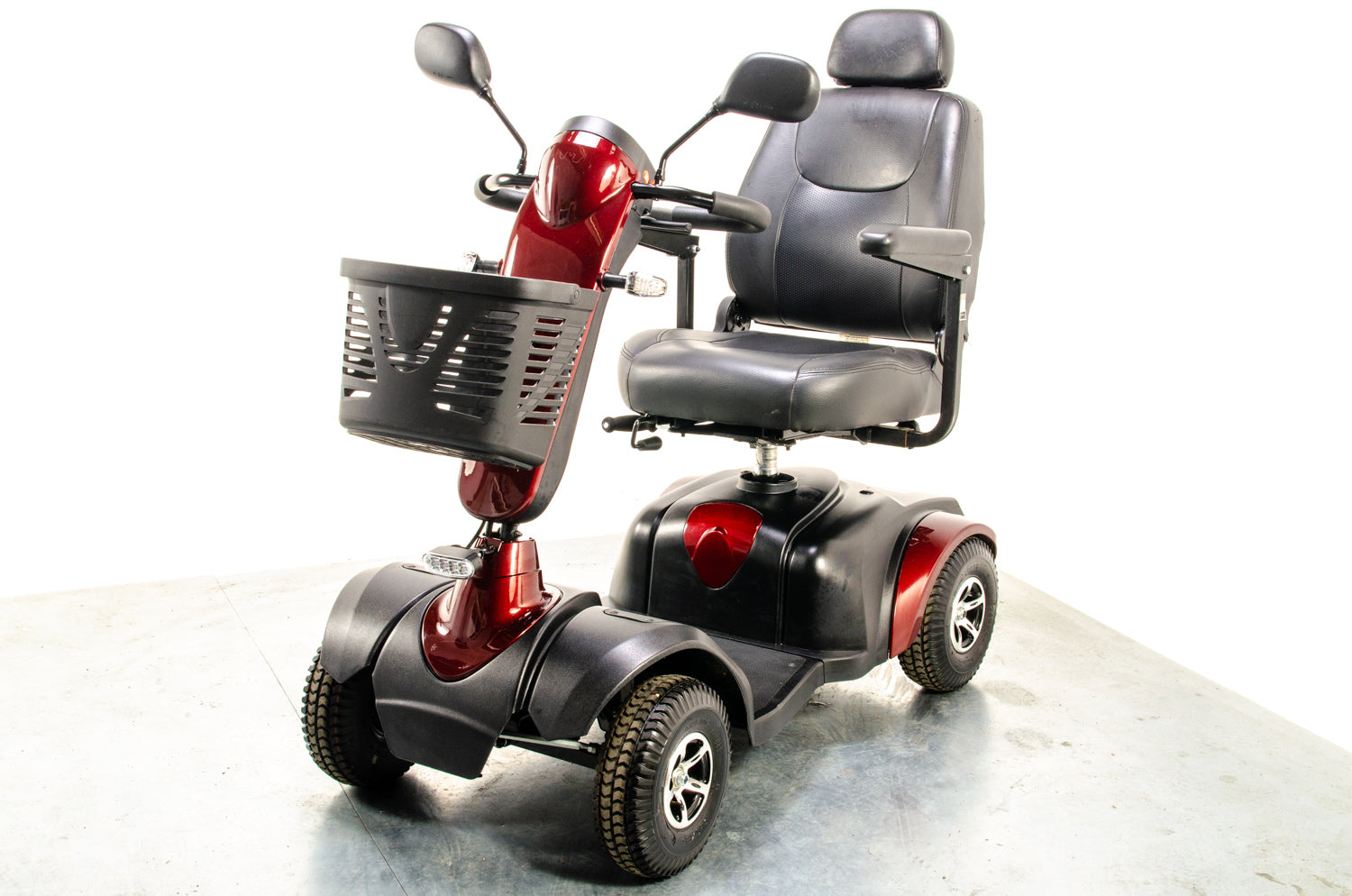 Excel Roadster DX8 Used Mobility Scooter 8mph Road Midsize Red Pneumatic Tyres Van Os  Pavement