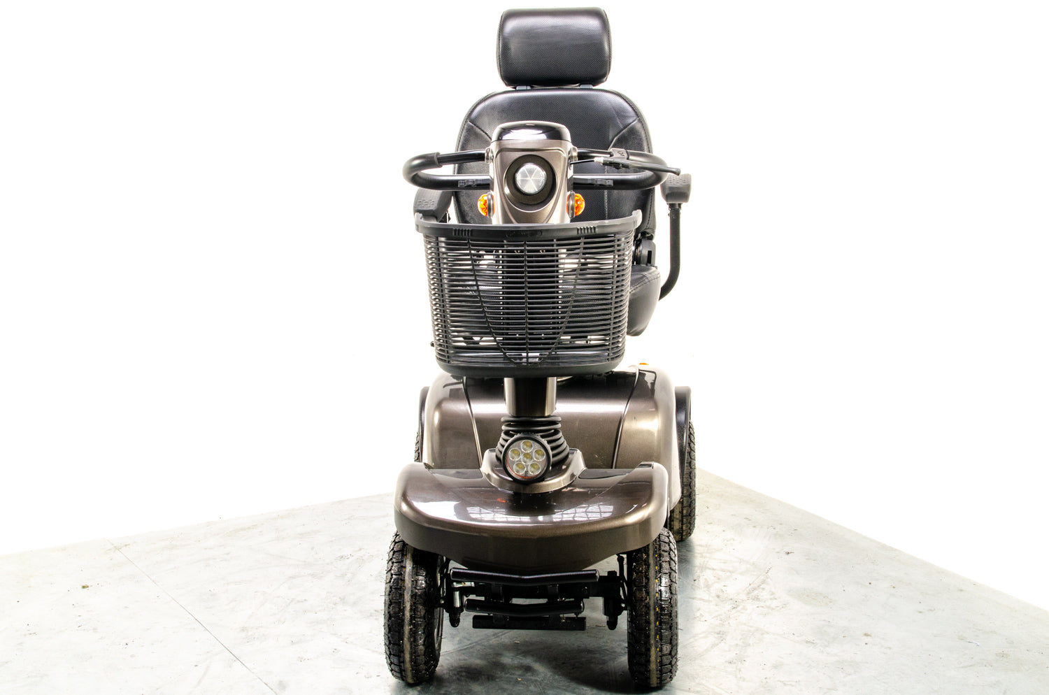 One Rehab Alpha 8 Used Mobility Scooter 8mph Pavement Road Captains Seat Oyster Grey Secondary image