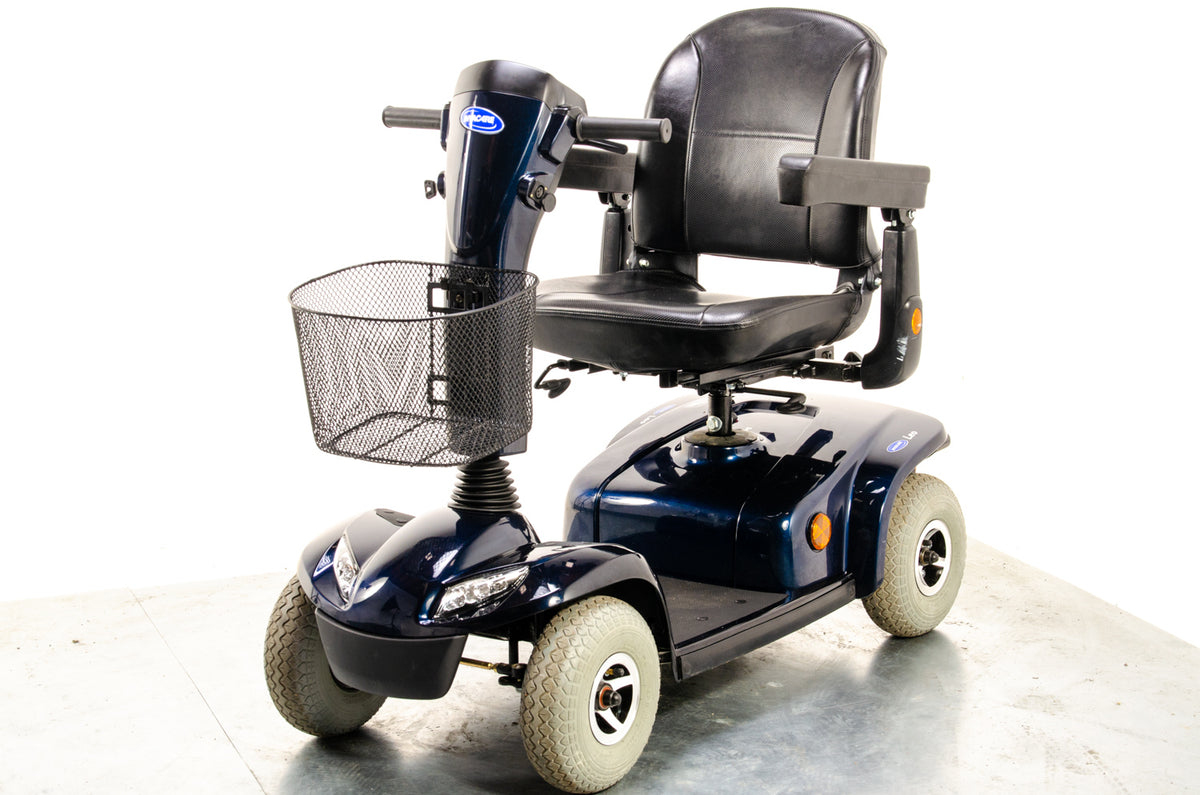 Invacare Leo Used Mobility Scooter Pavement Comfy Pneumatic Tyres Blue 13065