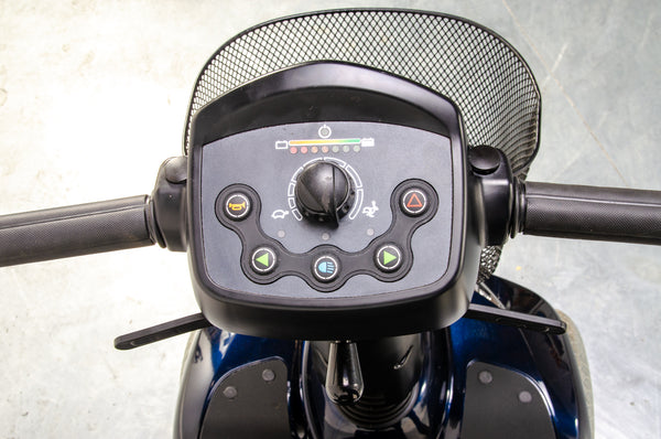 Invacare Leo Used Mobility Scooter Pavement Comfy Pneumatic Tyres Blue 13065