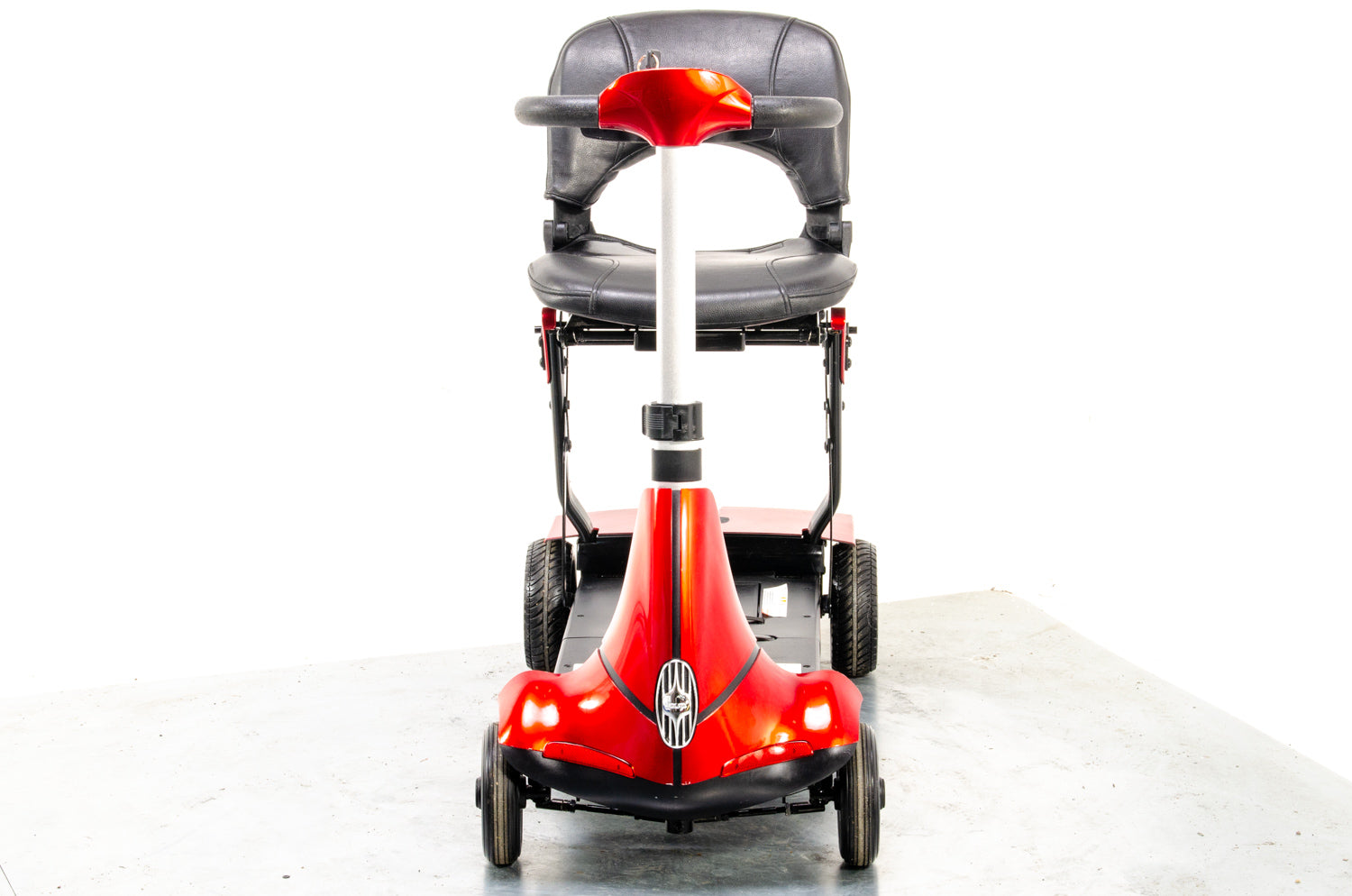 Monarch Mobie 4mph Folding Used Mobility Scooter Lithium Travel Small Travel Red 13334