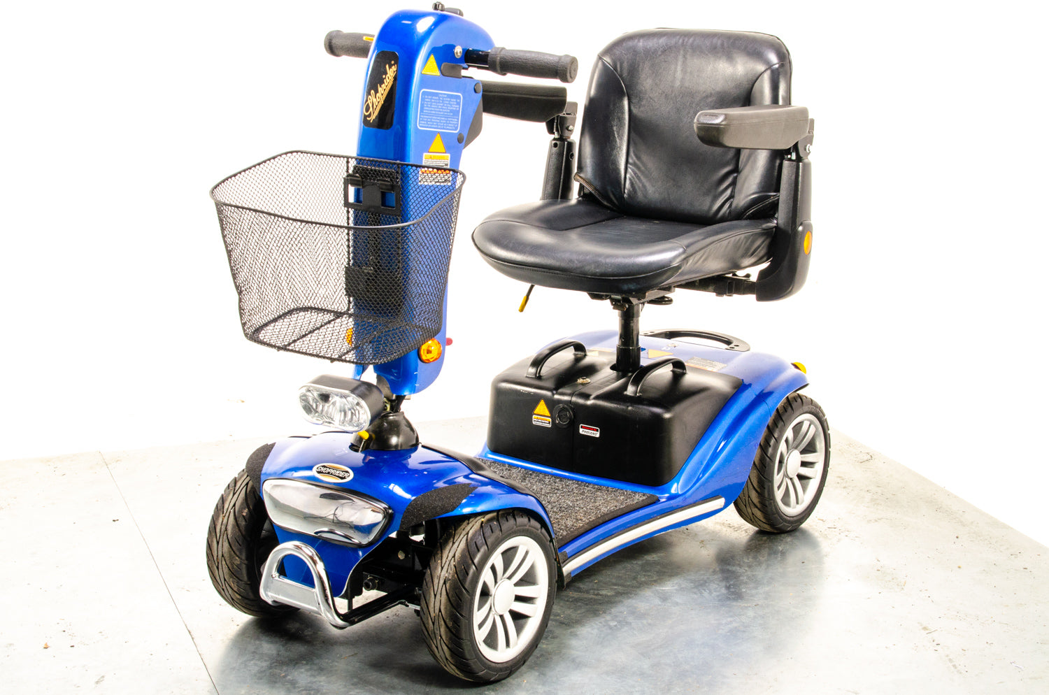 Shoprider Valencia Used Mobility Scooter Transportable Pavement GK10 Folding Blue 13278