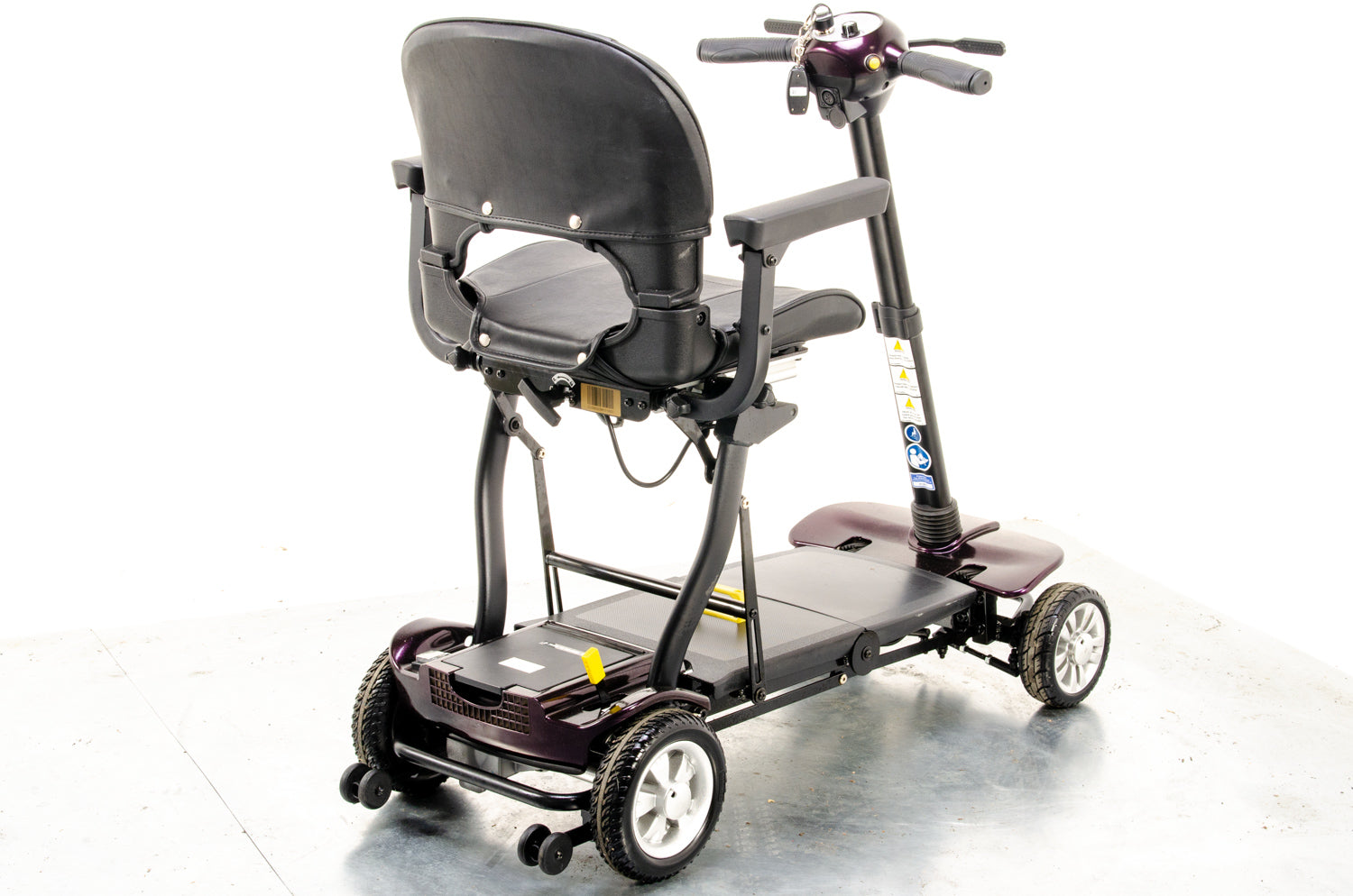 Globetrotter Used Mobility Scooter Remote Folding Lithium Lightweight eDrive Purple 13073