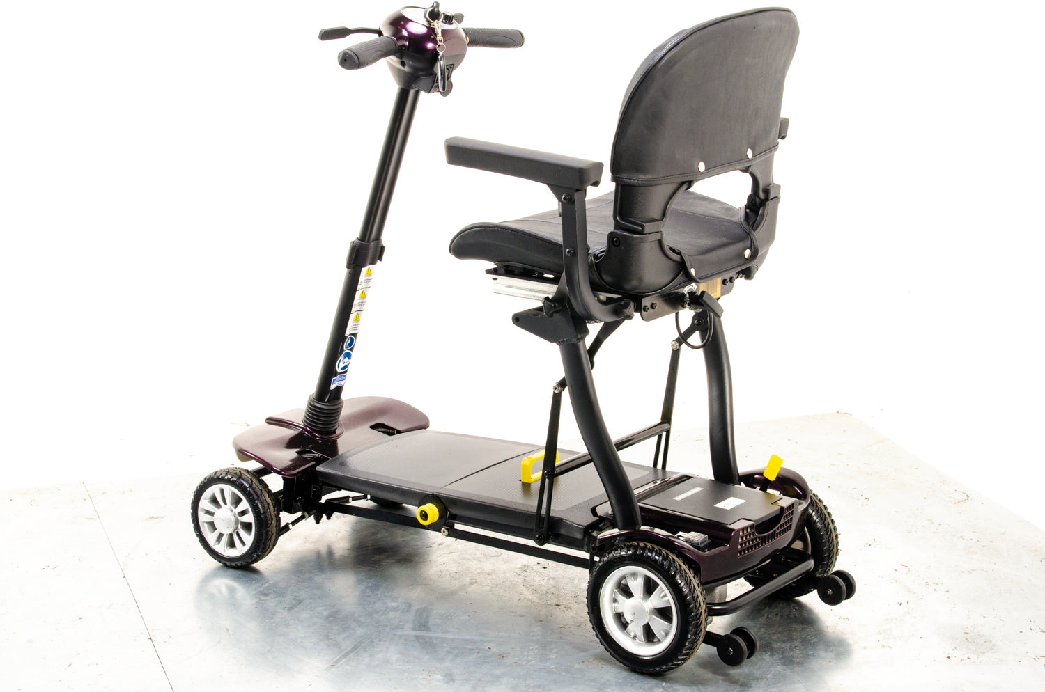 Globetrotter Used Mobility Scooter Remote Folding Lithium Lightweight eDrive Purple 13073