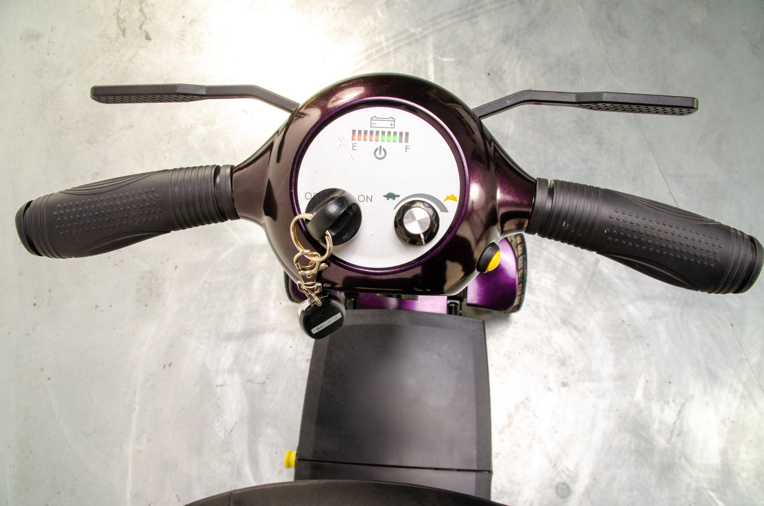 Globetrotter Used Mobility Scooter Remote Folding Lithium Lightweight eDrive Purple 13073