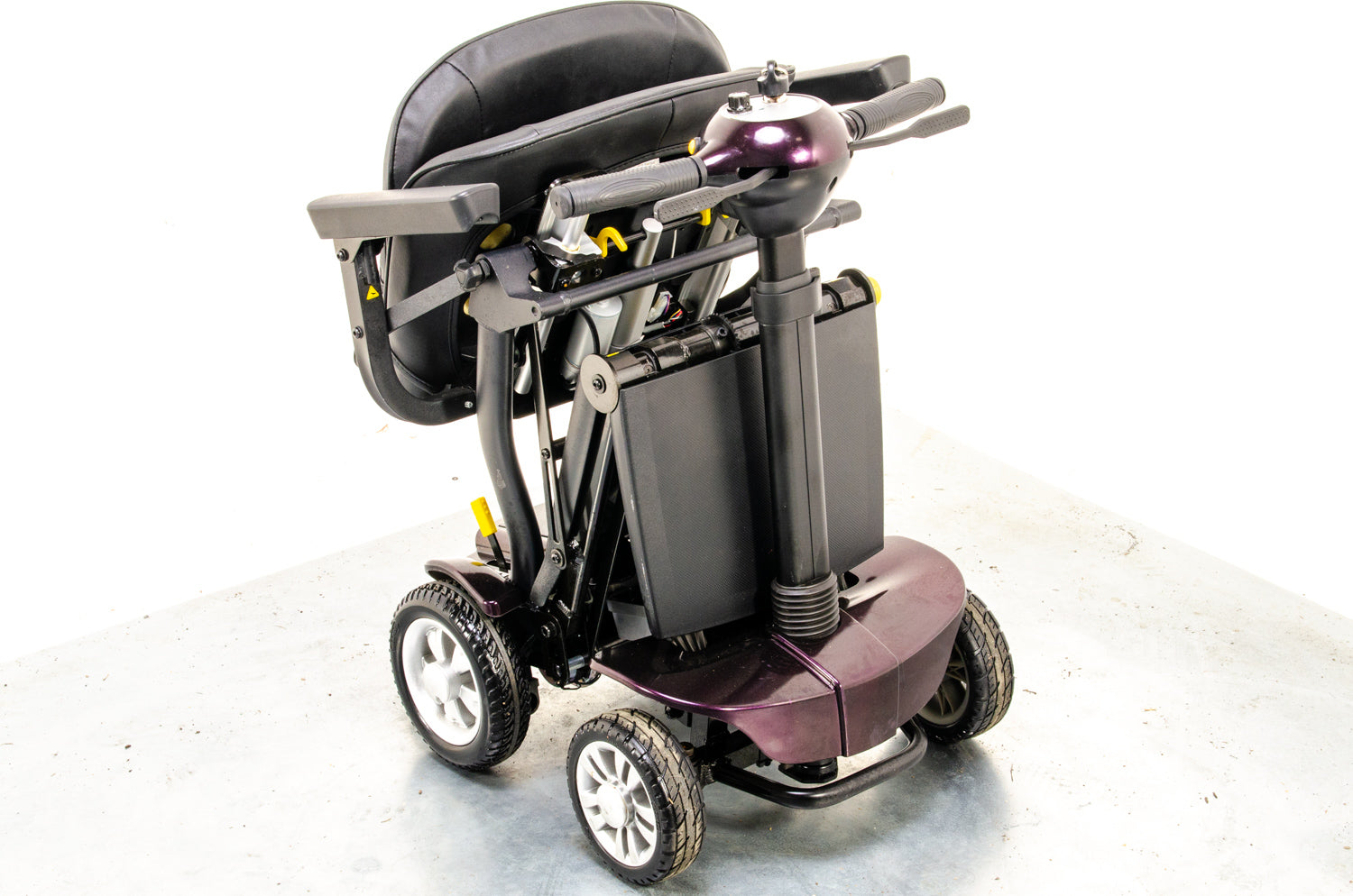 Globetrotter Used Mobility Scooter Remote Folding Lithium Lightweight eDrive Purple 13073