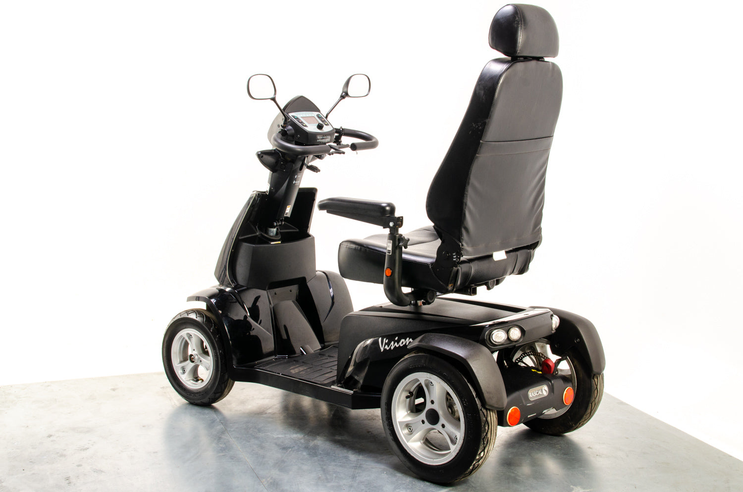 Rascal Vision Used Electric Mobility Scooter 8mph Large All-Terrain Road Legal Black Pneumatic Tyres 13282